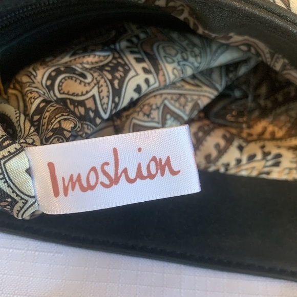 Imoshion Studded Black Bag Saddlebag Shoulder or Crossbody Purse Faux Leather - Picture 8 of 8